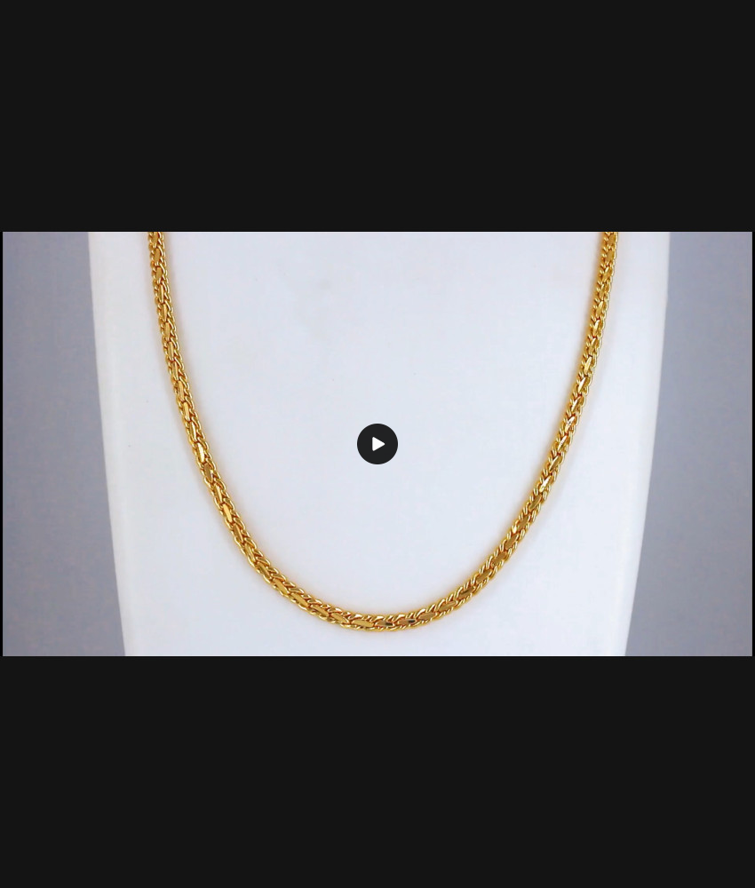 CGLM61 Thin One Gram Gold Chain Daily Wear Jewelry